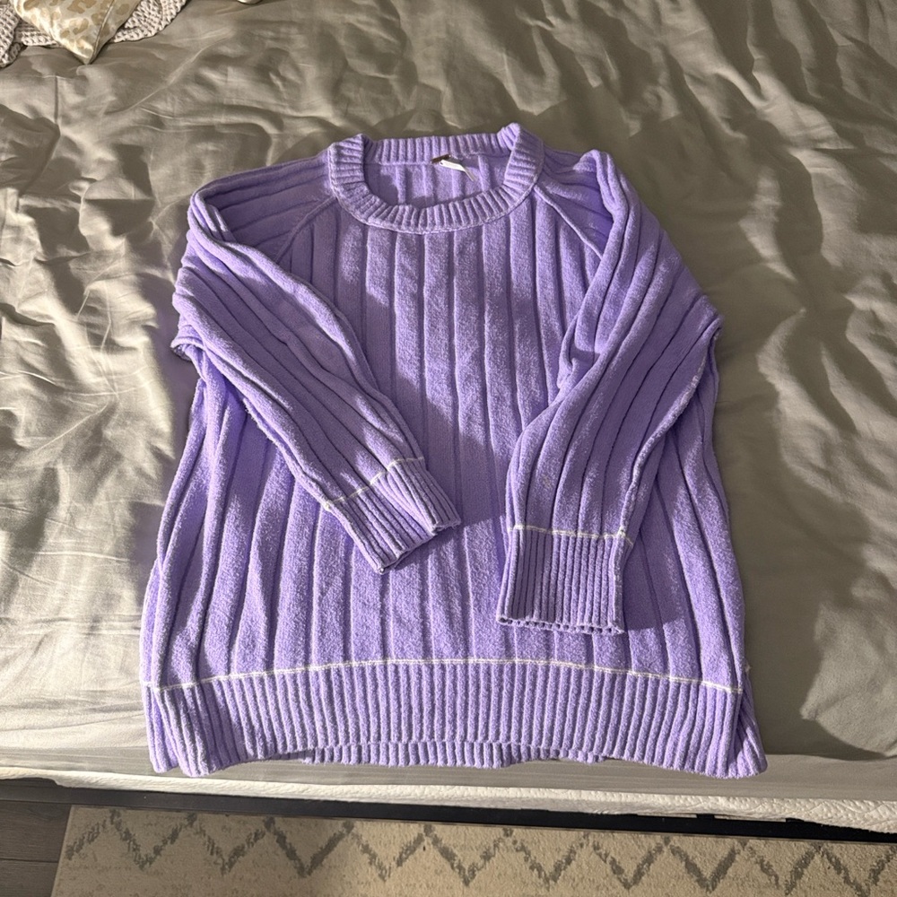 Free People Lavender Venus Tunic Sweater- S
